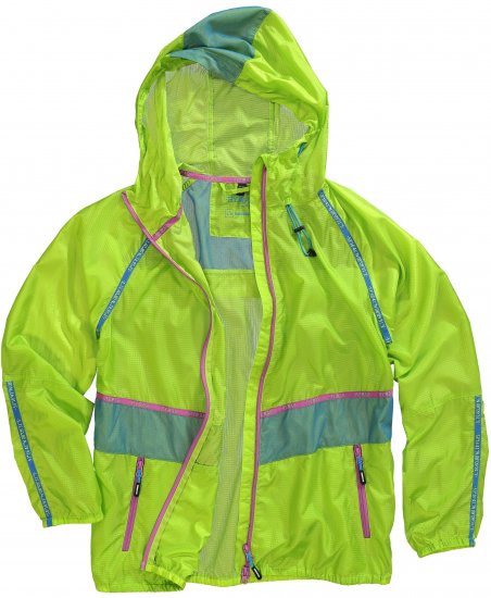 Ulla Popken Neon Rain Jacket Activewear Safety Yellow - Chaquetas - 