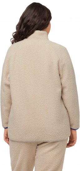 Ulla Popken Teddy Fleece Jacket Vanilla - Chaquetas - 