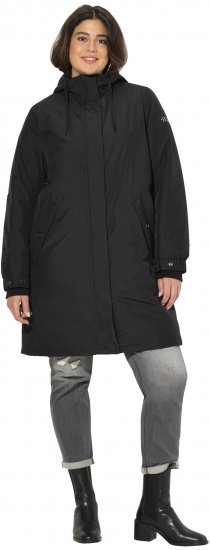 Ulla Popken HYPRAR Triple Function Weatherproof Jacket Black - Chaquetas - 