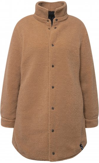 Ulla Popken Reversible Teddy Fleece Quilted Jacket Black - Chaquetas - 