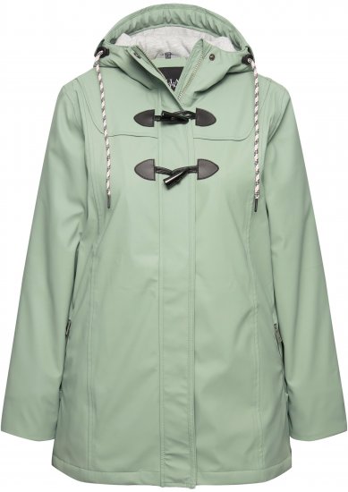 Ulla Popken HYPRAR Rain Jacket Mint Green - Chaquetas - 