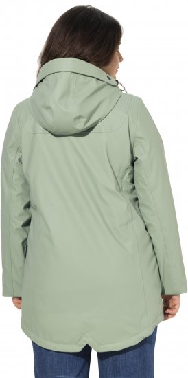 Ulla Popken HYPRAR Rain Jacket Mint Green - Chaquetas - 