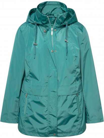 Ulla Popken HYPRAR Water-Repellent Windbreaker Soft Turquoise - Chaquetas - 