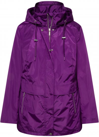 Ulla Popken HYPRAR Water-Repellent Windbreaker Dark Purple - Chaquetas - 