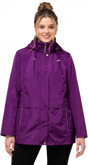 Ulla Popken HYPRAR Water-Repellent Windbreaker Dark Purple - Chaquetas - 
