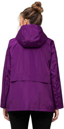Ulla Popken HYPRAR Water-Repellent Windbreaker Dark Purple - Chaquetas - 