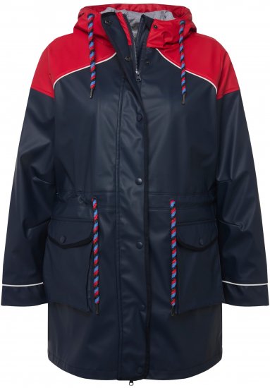 Ulla Popken HYPRAR Colorblock Triple Function Frisian Jacket Navy - Chaquetas - 