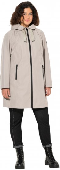 Ulla Popken HYPRAR Waterproof Jacket Medium Grey - Chaquetas - 