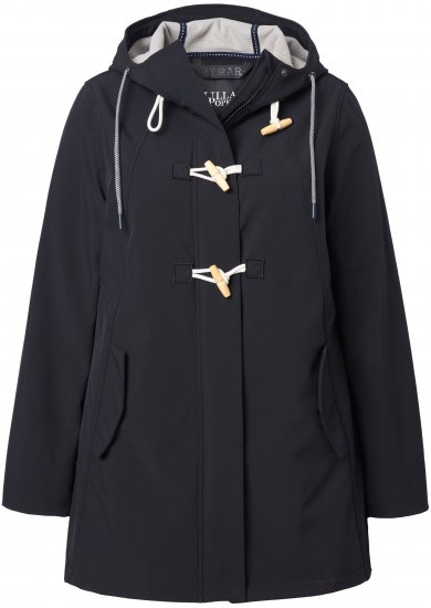 Ulla Popken HYPRAR Water-Repellent Softshell Jacket Black - Chaquetas - 