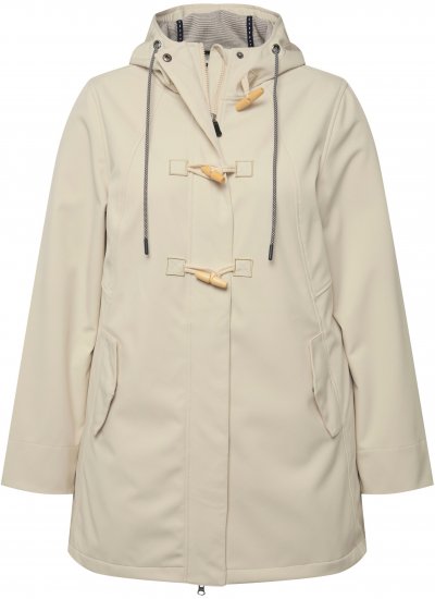 Ulla Popken HYPRAR Water-Repellent Softshell Jacket Vanilla - Chaquetas - 