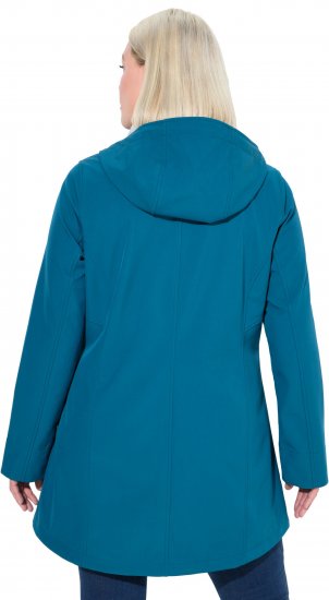 Ulla Popken HYPRAR Water-Repellent Softshell Jacket Teal - Chaquetas - 