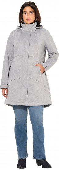 Ulla Popken HYPRAR Melange Softshell Jacket Grey Melange - Chaquetas - 