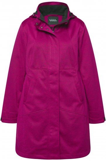 Ulla Popken HYPRAR Melange Softshell Jacket Berry - Chaquetas - 