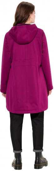Ulla Popken HYPRAR Melange Softshell Jacket Berry - Chaquetas - 