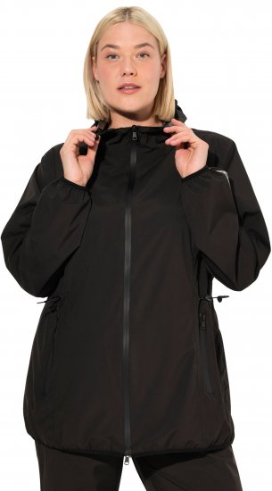 Ulla Popken Lightweight Rain Jacket Black - Chaquetas - 