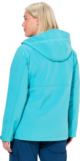 Ulla Popken Softshell Contrast Color Jacket Turquoise - Chaquetas - 