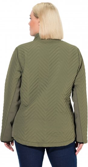 Ulla Popken Zigzag Quilted Jacket Loden Green - Chaquetas - 