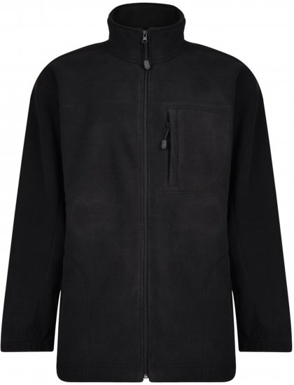 Espionage FL014 Bonded Fleece Jacket Black - Chaquetas - Chaquetas Tallas Grandes 2XL-8XL