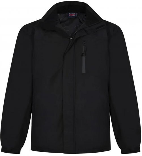 Espionage JT121 Padded Waterproof Coat Black - Chaquetas - Chaquetas Tallas Grandes 2XL-8XL