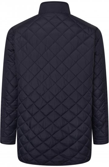 Kam Jeans KV139 Heritage Quilted Parka Jacket Navy - Chaquetas - Chaquetas Tallas Grandes 2XL-8XL