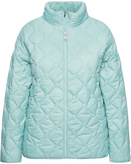 Ulla Popken HYPRAR Lightweight Quilted Water-Repellent Jacket Ice Blue - Chaquetas - 