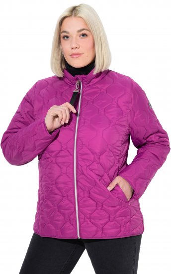 Ulla Popken HYPRAR Lightweight Quilted Water-Repellent Jacket Berry - Chaquetas - 