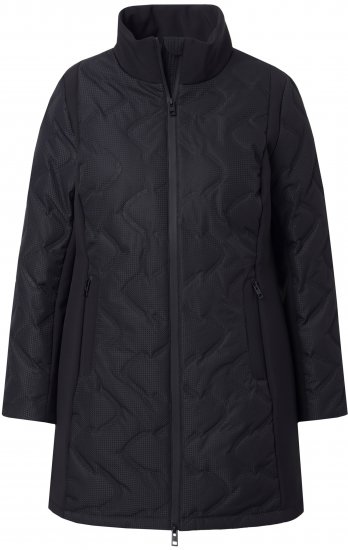 Ulla Popken HYPRAR Laser Quilted Jacket Black - Chaquetas - 