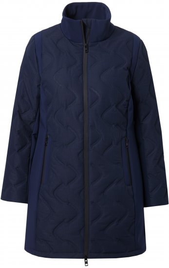 Ulla Popken HYPRAR Laser Quilted Jacket Navy - Chaquetas - 