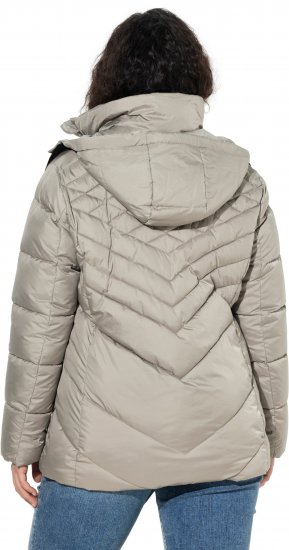 Ulla Popken HYPRAR Water-Repellent Quilted Jacket Medium Grey - Chaquetas - 