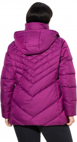 Ulla Popken HYPRAR Water-Repellent Quilted Jacket Berry - Chaquetas - 