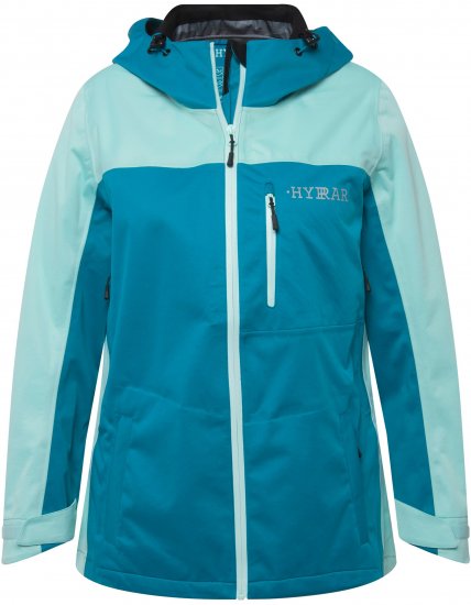 Ulla Popken HYPRAR Lightweight Triple Function Jacket Turquoise - Chaquetas - 