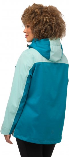 Ulla Popken HYPRAR Lightweight Triple Function Jacket Turquoise - Chaquetas - 