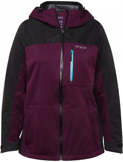 Ulla Popken HYPRAR Lightweight Triple Function Jacket Dark Berry - Chaquetas - 