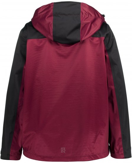 Ulla Popken HYPRAR Lightweight Triple Function Jacket Dark Berry - Chaquetas - 