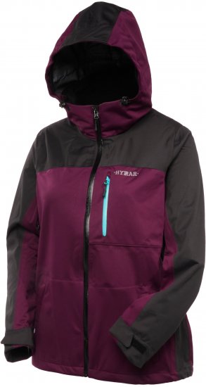 Ulla Popken HYPRAR Lightweight Triple Function Jacket Dark Berry - Chaquetas - 