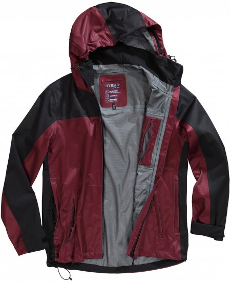 Ulla Popken HYPRAR Lightweight Triple Function Jacket Dark Berry - Chaquetas - 