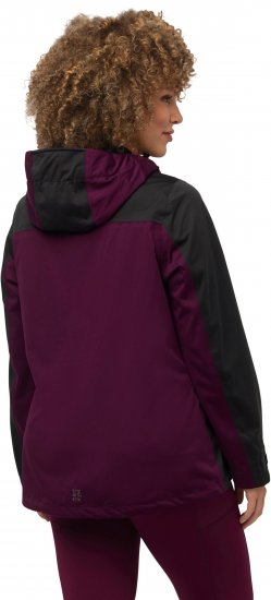 Ulla Popken HYPRAR Lightweight Triple Function Jacket Dark Berry - Chaquetas - 