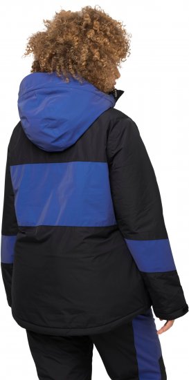 Ulla Popken HYPRAR Color Block Triple Function Ski Jacket Black - Chaquetas - 