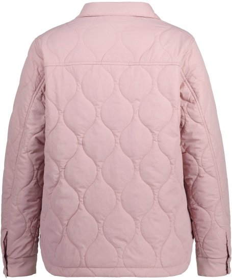 Ulla Popken Wavy Quilted Fully Lined Lightweight Jacket Old Pink - Chaquetas - 