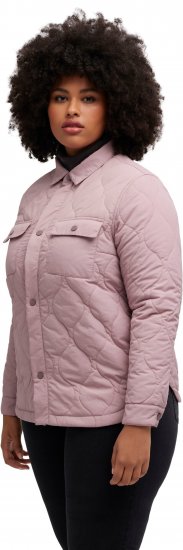Ulla Popken Wavy Quilted Fully Lined Lightweight Jacket Old Pink - Chaquetas - 