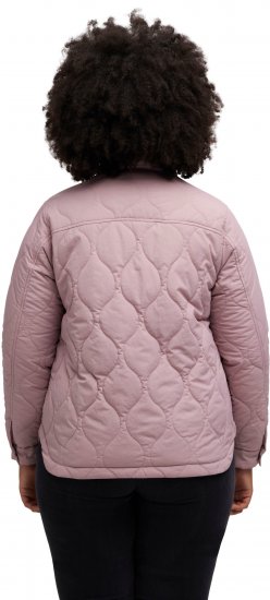 Ulla Popken Wavy Quilted Fully Lined Lightweight Jacket Old Pink - Chaquetas - 