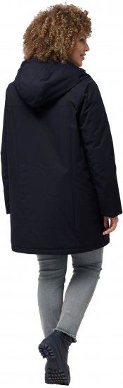 Ulla Popken HYPRAR Triple Function Contrast Trim Quilted Lining Jacket Navy - Chaquetas - 