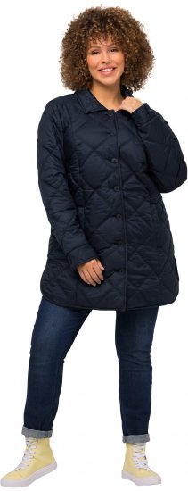 Ulla Popken Quilted Jacket Navy - Chaquetas - 