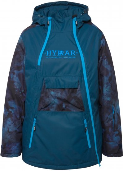 Ulla Popken Asymmetric Triple-Function Performance Ski Jacket Teal - Chaquetas - 