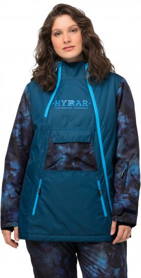 Ulla Popken Asymmetric Triple-Function Performance Ski Jacket Teal - Chaquetas - 