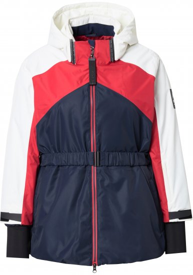 Ulla Popken Performance Peplum Ski Jacket Navy - Chaquetas - 