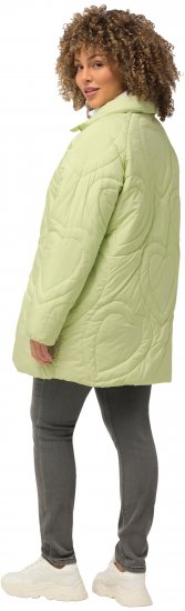 Ulla Popken HYPRAR Heart Quilted Jacket Light Sage - Chaquetas - 