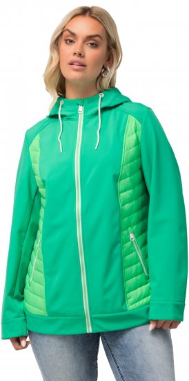Ulla Popken Hyprar Quilt Mix Jacket Green Spring - Chaquetas - 