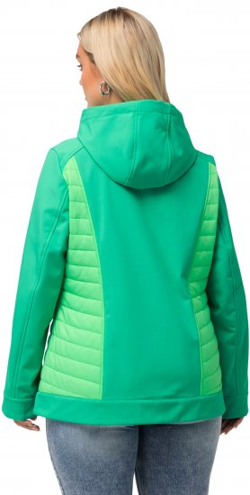 Ulla Popken Hyprar Quilt Mix Jacket Green Spring - Chaquetas - 