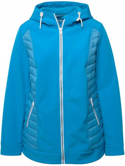 Ulla Popken Hyprar Quilt Mix Jacket Aqua - Chaquetas - 